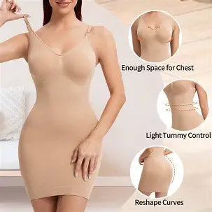 Women's Dress Shaping Seamless Body Shapewear Beige