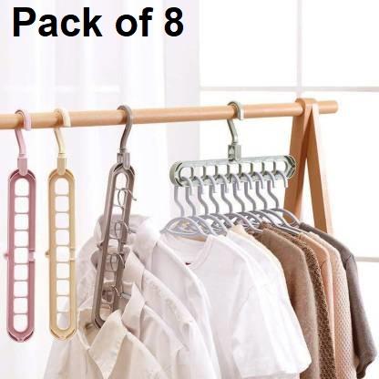 🔥HOT🔥SPACE SAVING Multiple Purpose Hanger [PACK OF 8]😍👌