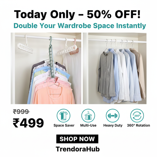 Trendora Smart Space-Enhancing Multi-Functional Hanger