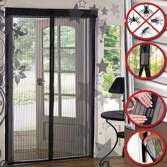 Mesh Screen Net Home Magnetic Foldable Anti Mosquito Door Curtains
