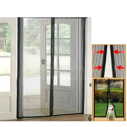 Mesh Screen Net Home Magnetic Foldable Anti Mosquito Door Curtains