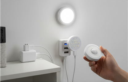 Motion Sensor Light for Home with USB Charging Wireless Self Adhesive LED Night Light (Pack Of 3)