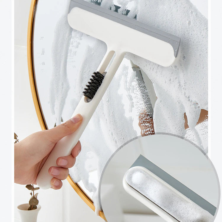 3 In1 Shower Squeegee Glass Wiper Scraper