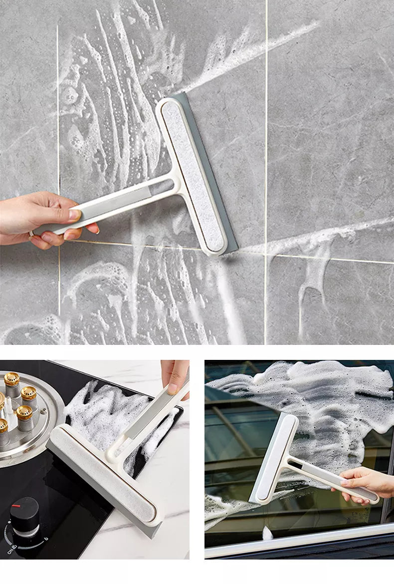 3 In1 Shower Squeegee Glass Wiper Scraper