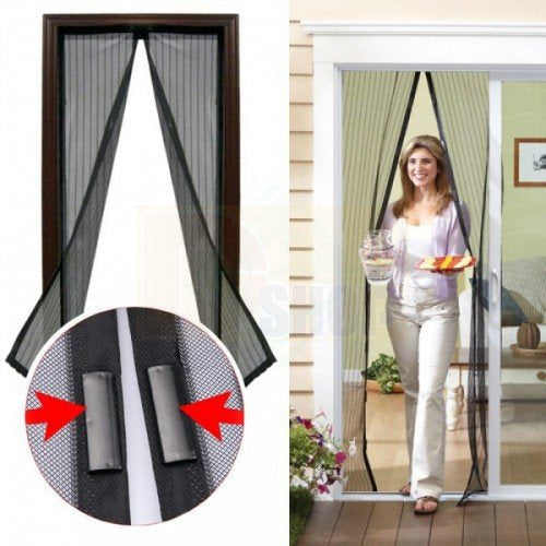 Mesh Screen Net Home Magnetic Foldable Anti Mosquito Door Curtains